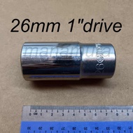 Deep Socket 26mm 1/2" Dr. Drive 6point 26mm