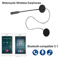Motor Helmet Headset Bluetooth-compatible Motorcycle Wireless Stereo Earphone Speaker Support Handsfree Music Player with Mic