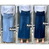 Viral Denim Stretchable SKIRT Jeans Harga Murah.Size 26 to 38.Cepat cepat