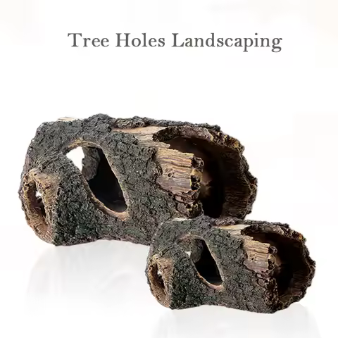 Fish Tank Landscape Simulation Hollow Wood Resin Tree Branches Aquarium Decor Resin Aquarium Ornamen