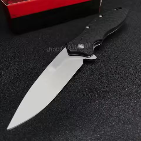 KS 1830 Folding Pocket Knife, Special Tool for Outdoor Camping, 8Cr13MoV Steel Blade with EDC Nylon 