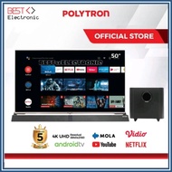Polytron 4K Hdr Smart Android Soundbar Tv 50 Inch Pld 50Bug9959 /