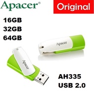 APACER AH335 USB2.0 16GB / 32GB /64GB Pendrive Pen Drive /Flash Drive / Thumb Drive