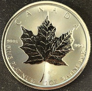 ​【貴金屬投資/現貨】2019 加拿大楓葉 1安士 9995 純鉑金幣 白金幣 (1 oz Platinum Maple Leaf)