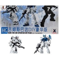 Assembled model HG 1/144 RGM-79S GM SPARTAN DIY PLUS (Free Water Decal and Base) BL No. XF-79S - Gun