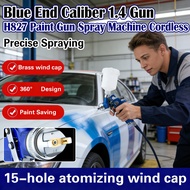 Portable H827 Spray Gun 1.4 Caliber Blue End Cordless Upper