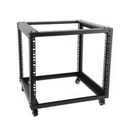 6U/9U/12U Open Frame Network Rack for 19-Inch Networking,Audio and Video Device,Floor Standing or Wa