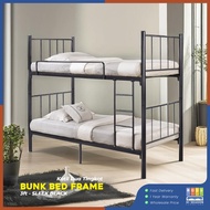 HI SEASON Single Double Decker Bed Frame Metal / Single Bunk Bed / Katil Double Decker / Katil Besi 