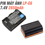 Pin máy ảnh canon LP-E6 dung lượng cao 2650mAh dùng cho máy ảnh series 5D4 6D 6D2 7D2 80D 90D