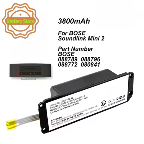3800mAh 088796 088789 088772 080841 Bluetooth Speaker Wireless Speaker Battery For BOSE Soundlink Mi