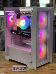 คอมชุดพร้อมจอ 27"100HZ เล่นเกมส์ ทํางาน ปล่อยบอทINTEL XEON 2680 V2 Turbo 3.6Ghz 10C 20T VGA Rx570 4