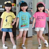 PACKAGE 4 Pcs Girls' Tops 3-6 Years Children's Oblong Tops