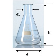 Erlenmeyer FLASK 125 Ml. Narrow Neck. Erlenmeyer Pumpkin. Duran