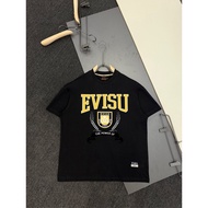 2026 Baru EVISU Uniseks Bercetak T-Shirt Lengan Pendek Atasan Kasual T-Shirt High-End Baju Kasual Le
