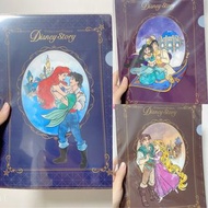 日本絕版迪士尼jasmine茉莉公主阿拉丁長髮公主rapunzel小魚仙美人魚Ariel 文件夾 File。睡美人美女與野獸睡公主Elsa disneystore Disney日本東京迪士尼勞蘇大眼仔
