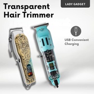 Transparent Trimmer Hair Clipper Rechargeable Small Silent Electric Hair Clipper Cordless Men's USB 