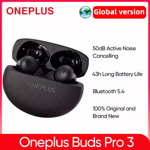 Global Version Oneplus Buds Pro 3 TWS Bluetooth Earphone 50dB Active Noise Canceling 43h Battery Lif