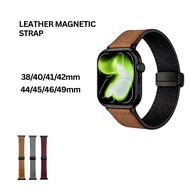 Leather Magnetic Strap Smart Watch Strap / Smart Watch Strap Magnetic Leather Sporty Model Size 44mm