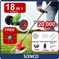 [✅PASANG TALI RUMPUT ] SONCO 688V/288V/12V Battery Cordless Grass Trimmer Lawn Mower Electric Mesin Rumput Cutter Bateri