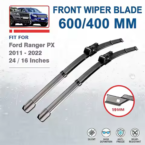 24"+16" Front Windshield Wiper Blades For Ford Ranger PX 2011-2022 PX1 PX2 PX3 - Car Window Windscre
