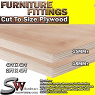 SW Hardware 15MM/18MM Plywood Timber Panel Wood Board Sheet Papan Plywood Kayu