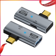 ❤ RotatingMoment  2-in-1 Type C 3.2 OTG Splitter 10Gbps Data Transfer USB C To USB 3.2 Adapter USB C To USB Adapter for iPhone 15 Tablet Macbook