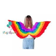 Rainbow Angel Wings LGBT Feather Props LGBTQ Pride Parade Prop Wing Accessories