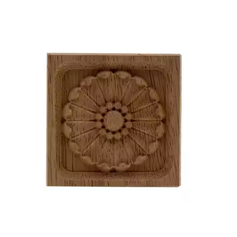 VZLX Wood Home Decoration Doors and Windows Small Decorative Floral Applique Mini Crossbow Kawaii Fi