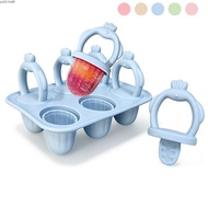 LUCKYUFT Baby Teething Ice Cream Stick Mold, BPA-Free DIY Silicone Popsicle Mold,  Easy Clean 6 Cavi