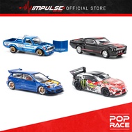 [PR3-0RD3R] PopRace 1/64 Diecast Pandem Civic EG6 Blue / GR Supra D1GP / Datsun 620 Blue / Shelby Mu