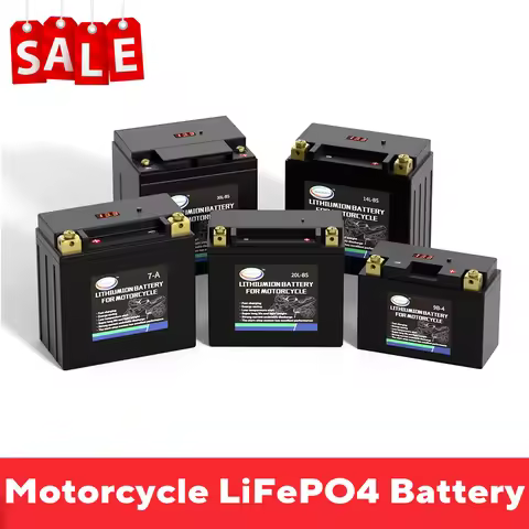 12V Motorcycle Battery with BMS High Performance Maintenance Free Rechargeable Scooter Snowmobile SL