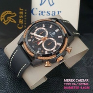 jam tangan caesar pria batre crono body stainless tali kulit