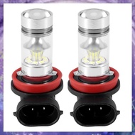 2X H8 H11 H16 6000K White 100W High Power LED Fog Light Driving Bulb DRL