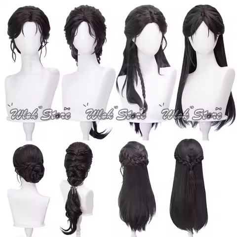 Love And Deepspace Sylus Zayne Rafayel Caleb Bride Cosplay Wig Wedding Rings Heroine MC Dark Brown H