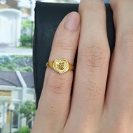 Ring Child Jewellery Hadiah istimewa Cincin Anak Huruf Gold Emas asli