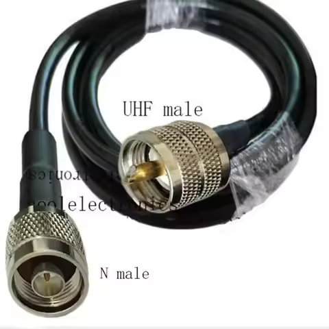 N Plug Male to UHF PL259 Male Connector RF Coax Pigtail Antenna Cable LMR400 Ham Radio 15/20/30/50cm