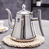 Thick Stainless Steel Teapot Flower Teapot Kettle with Filter Hotel Restaurant Restaurant Household 