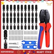 [Stock] Solar Cable MC-4 Connector-Crimping Tool Kit,20 Pairs Male/Female Solar Panel Connectors,Solar Panel Wiring Kits