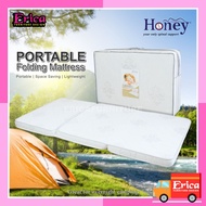 (Ready Stock) [Erica] Honey PORTABLE FOLDING MATTRESS/ TILAM LIPAT / Foldable Rubber Foam Thick 3i