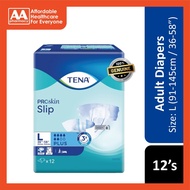 Tena PROskin Slip Plus Adult Diapers Size L 12's (91-145cm / 36-58 inches)