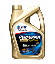 PTT PERFORMA SUPER SYNTHETIC 0W-40 4 ลิตร น้ำมันเครื่องเบนซินสังเคราะห์แท้  PTT ปตท.เพอร์ฟอร์ม่า ซุป