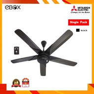 MITSUBISHI C56-RQ5-P 56-INCH 5 BLADE REMOTE CEILING FAN (Black)