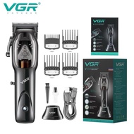 VGR V-653 Hair Clipper Magnetic Motor Cordless Hair Trimmer With DLC Coating Rechargeable Adjustable
