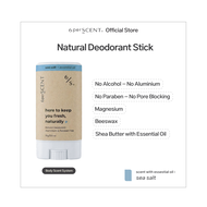 Aluminum & Paraben-Free Underarm Natural Deodorant Stick | 6perSCENT 6/S 15g | with Essential Oil