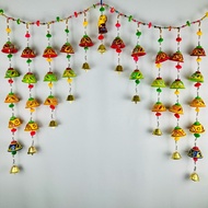 Hainpainted Elephant Umbrella Bell Peacock Shaped Hanging Home Decoration Thoran/Thoranai/Deepavali Decoration.