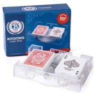 Brybelly Elite Rotating Card Deck Tray | Standard Sized Playing Cards | Rotates in Any Direction | C