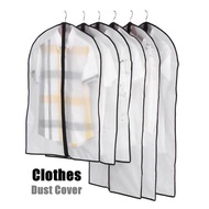 Plastic Clear Clothing Dust Proof Cover Suit Dress Garment Bag Storage Protector Hanger Sarung Plastik Almari Baju