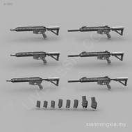 1/35 Modern Weapons (2 Styles Each 1 Plus Magazine Clip) Resin Figure Soldier White Model (Original 