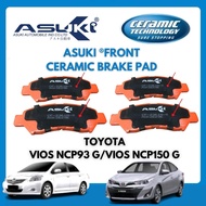 ASUKI Front Ceramic Brake Pad Toyota Vios NCP93 TRD NCP150 Vios 2014 Toyota Yaris Spare Part - CF-2253