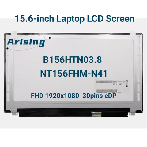 15.6-inch Laptop LCD Screen NT156FHM-N41 N31 N156HGE-EAB HB156FH1-301 401 B156HTN03.8 6 Display Pane